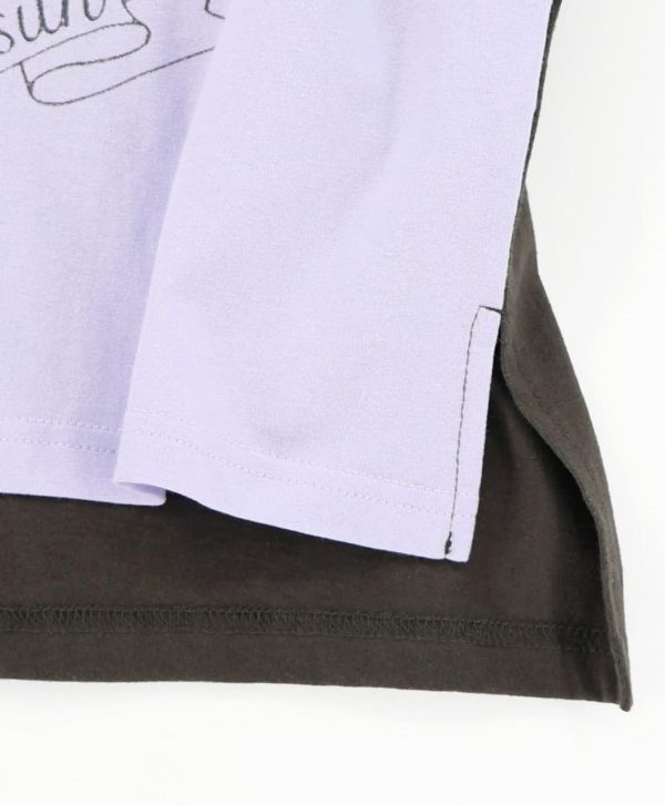 下午茶貓咪撞色上衣 