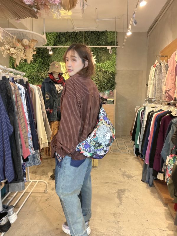 太空棋盤格娃頭水餃包 