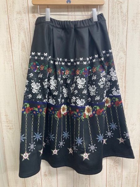 星星墜鍊刷毛裙 