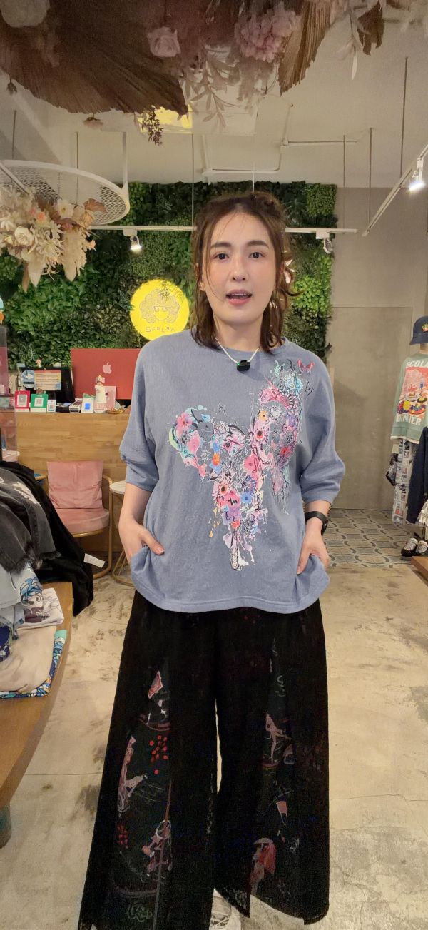 巴黎風景蕾絲造型底褲 