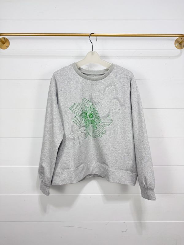 PREMIUM系-電繡花朵上衣 