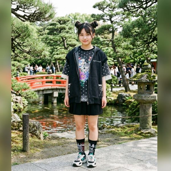 秋冬9月-螢光SCOLAR襪 