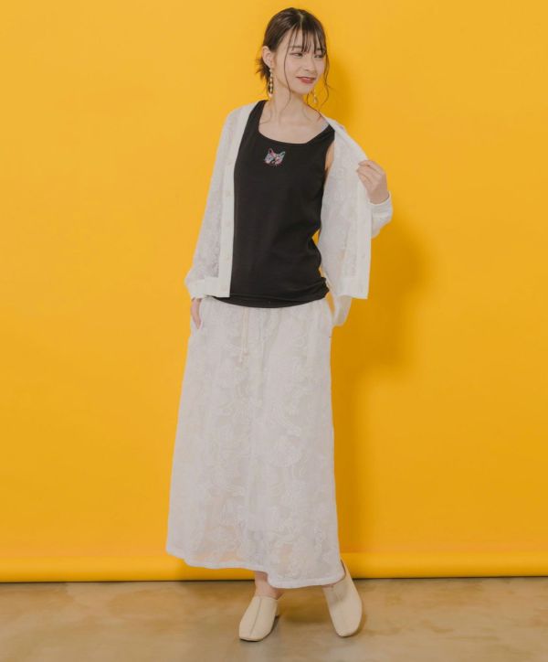 貓咪刺繡背心 