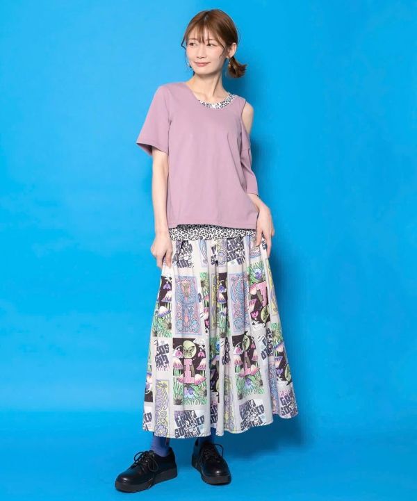 美式塗鴉口袋裙 