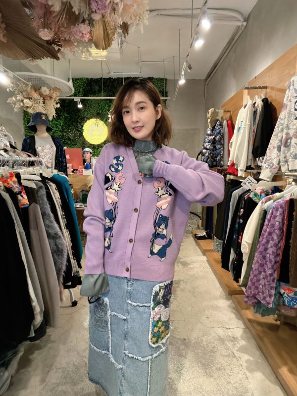 貓咪氣球針織外罩 