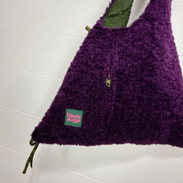 兩用三角毛毛包 