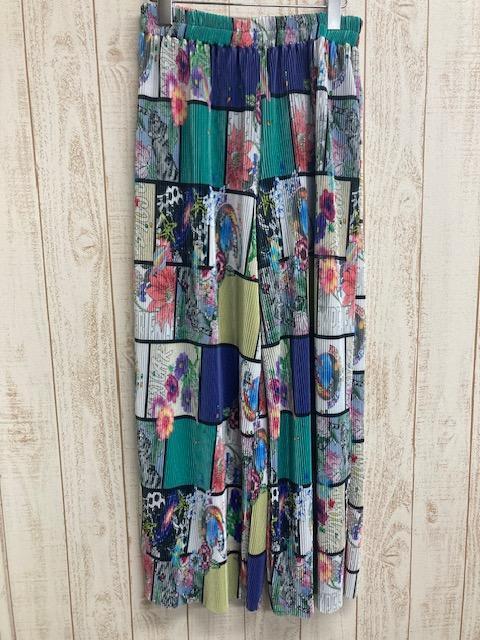 方格宇宙百褶皺皺褲 