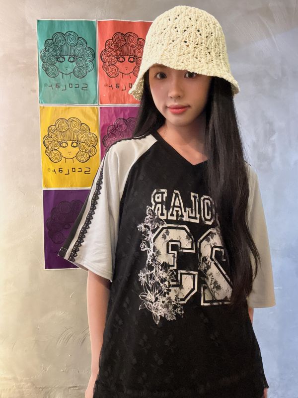 喬丹23蕾絲雙層上衣 