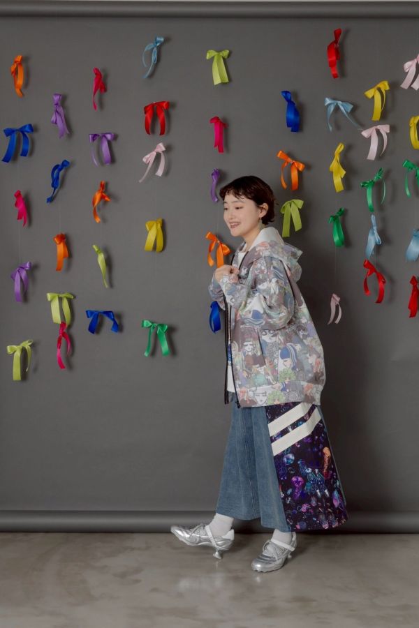 滿版娃頭都市連帽 