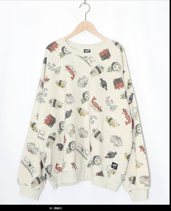 握壽司兔滿版大學上衣 