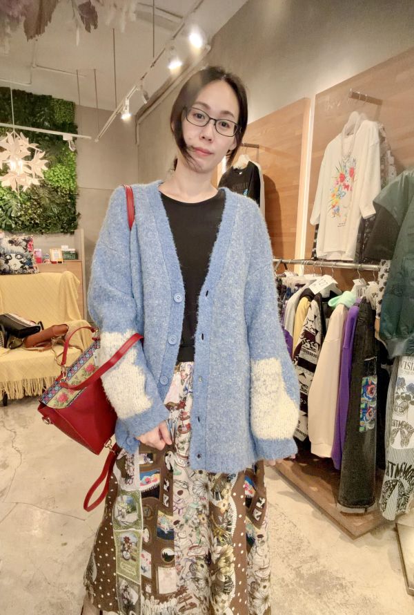 捲捲羊軟針織外罩 