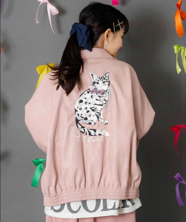 小豹貓皮革夾克外套 