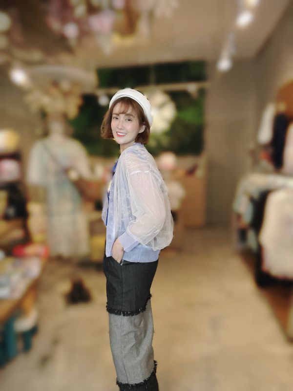 星辰花朵拼紗外罩 