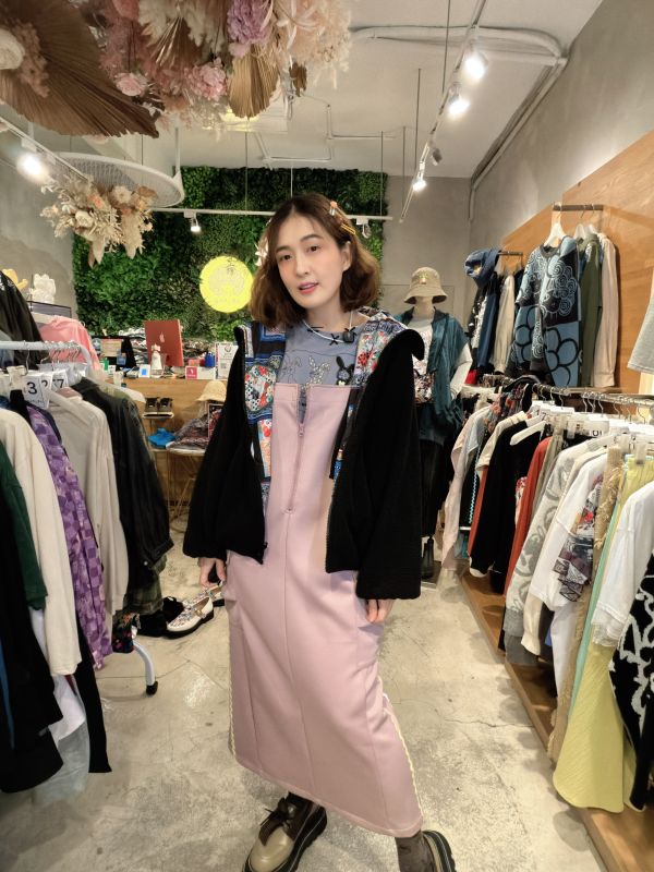 波浪娃頭運動吊帶洋裝 