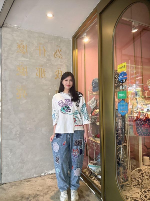 美式插畫短版上衣 