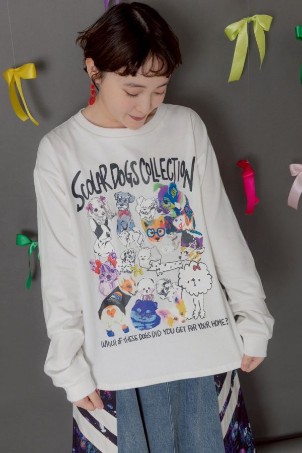 狗狗集合塗鴉上衣 