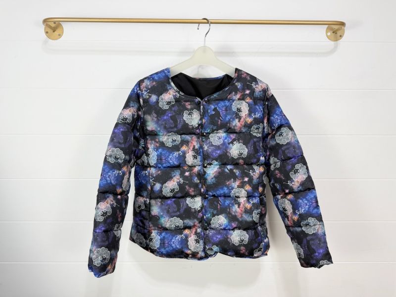 雙面穿-星空宇宙娃頭羽絨外套 