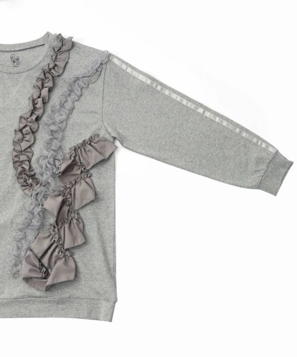 PREMIUM系-典雅蕾絲緞帶長上衣 