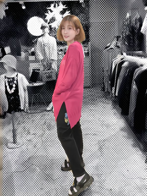 涼感-素面針織外罩 