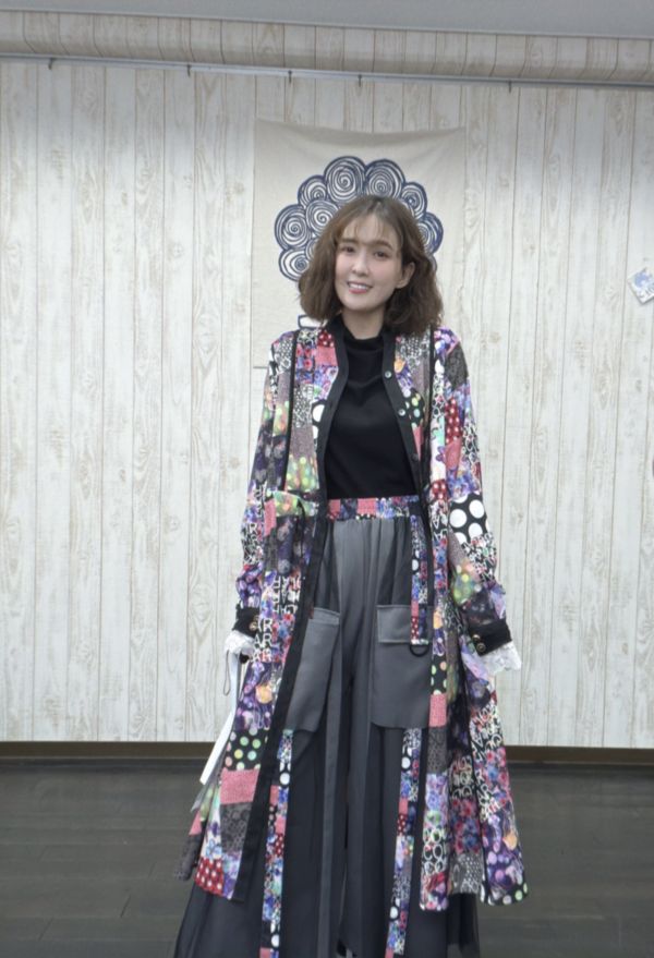 點點花朵襯衫洋裝 