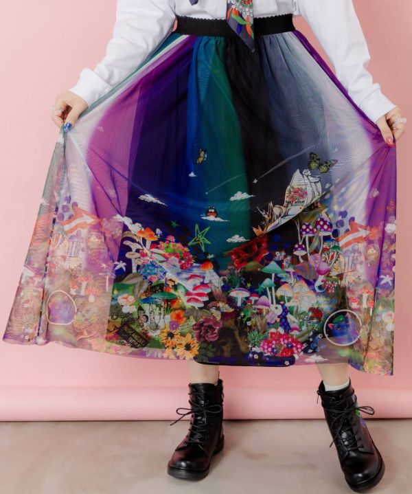 宇宙星球軟紗裙 