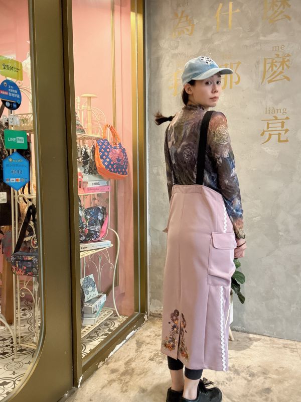 波浪娃頭運動吊帶洋裝 