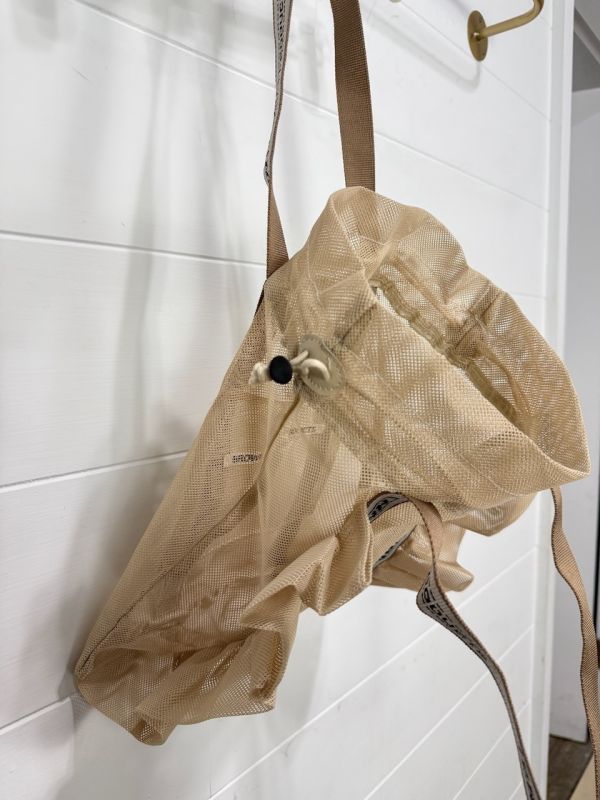 抓皺網格束口提袋 