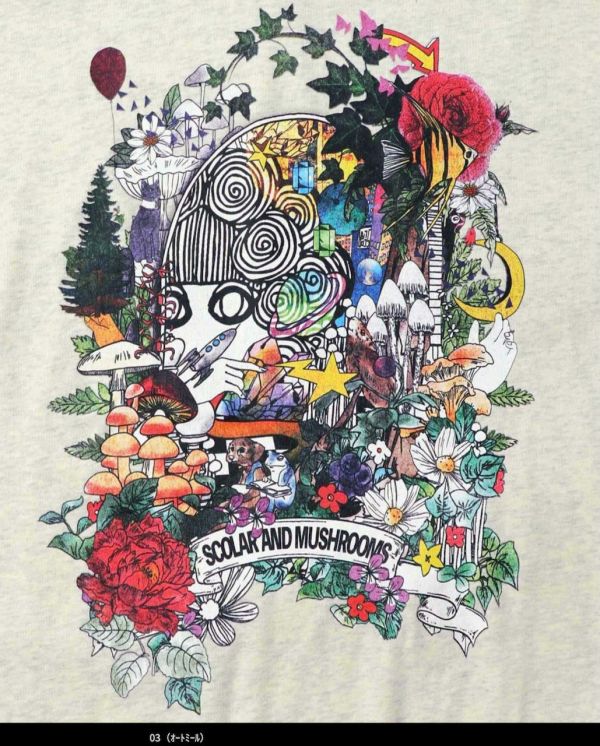 蘑菇假兩件中長版上衣 