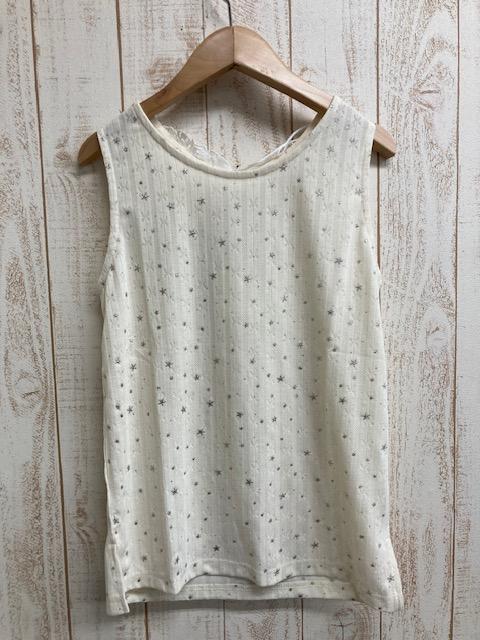 星星點蝴蝶蕾絲背心 