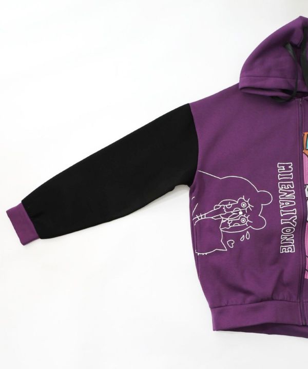 花園鰻眼淚造型連帽外套 