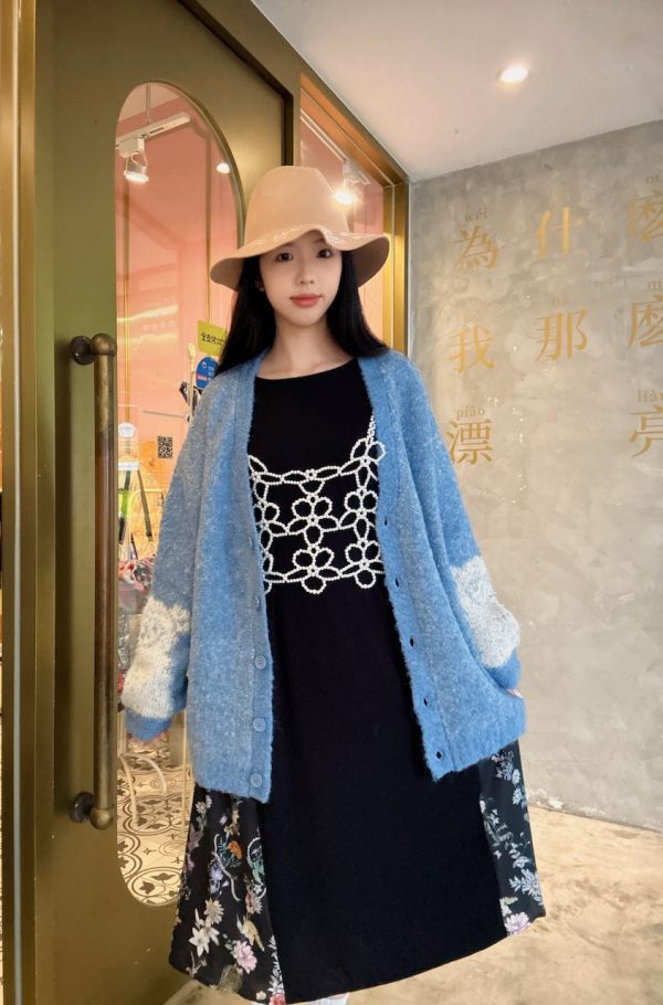 捲捲羊軟針織外罩 