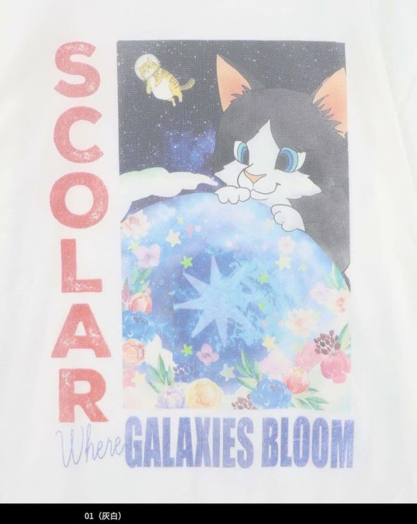 貓咪星球拼接上衣 