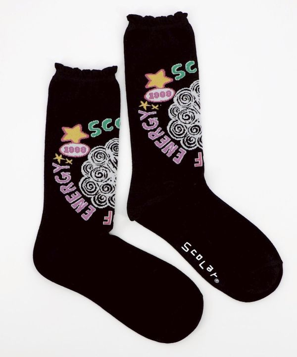 秋冬9月-娃娃圓形LOGO襪 