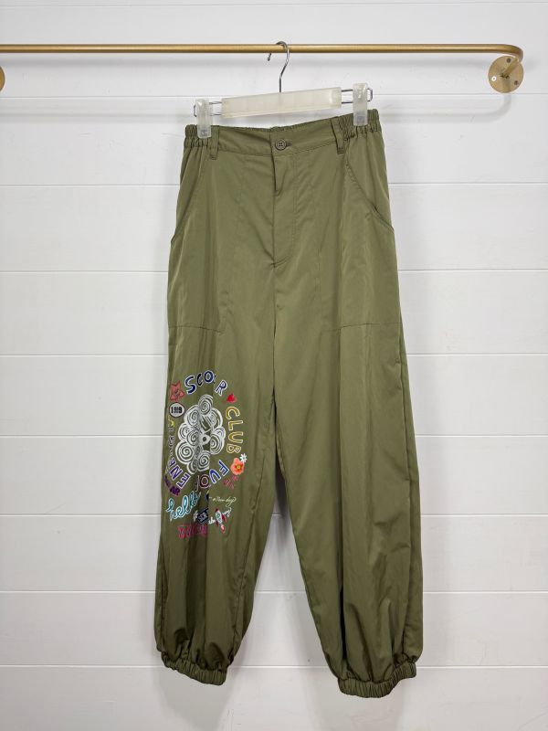 彩色娃頭縮口褲 