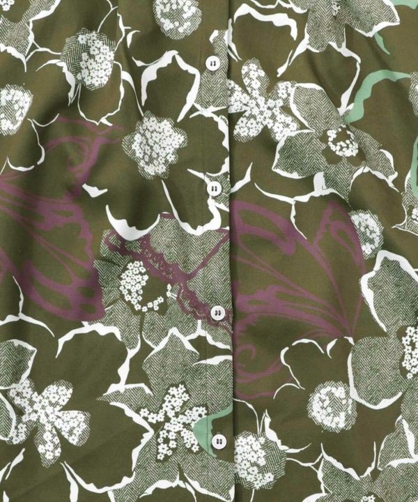 繁星花異材質拼接洋裝 