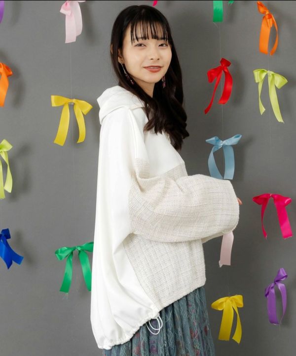 毛尼百合翻領造型上衣 