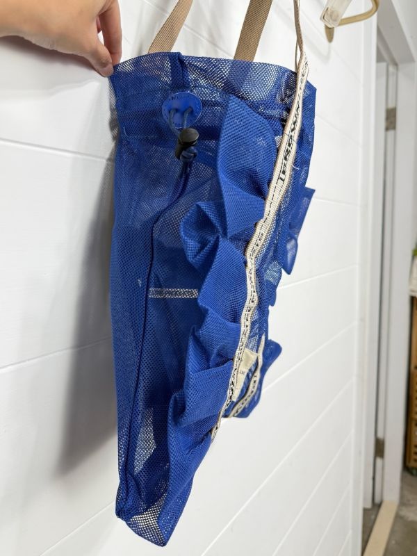 抓皺網格束口提袋 