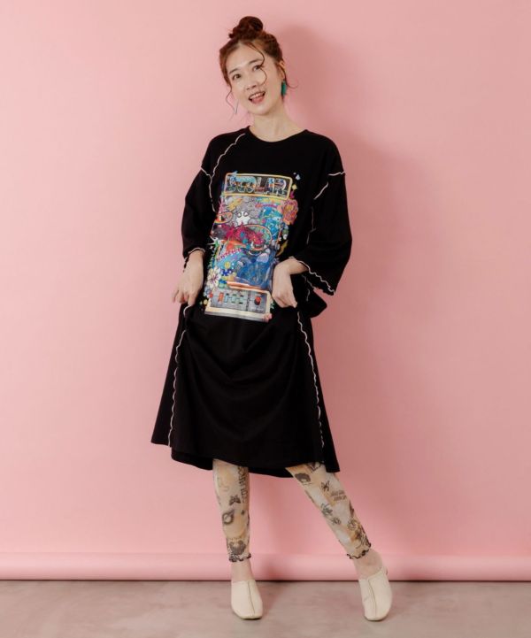 法式朵朵內搭褲 