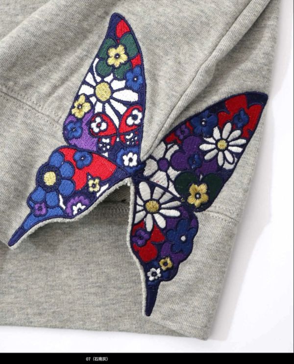 花蝴蝶刺繡造型外罩 