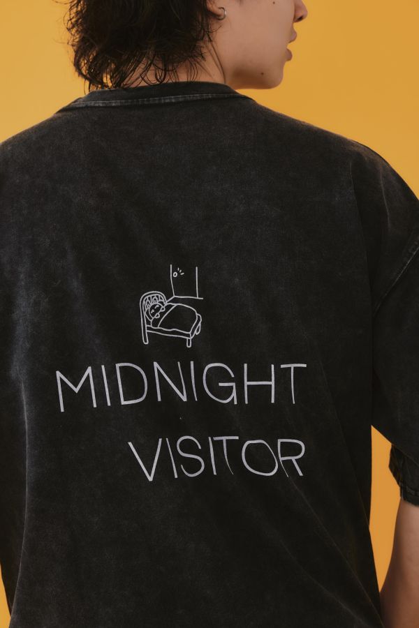 石洗布-午夜的訪客上衣 
