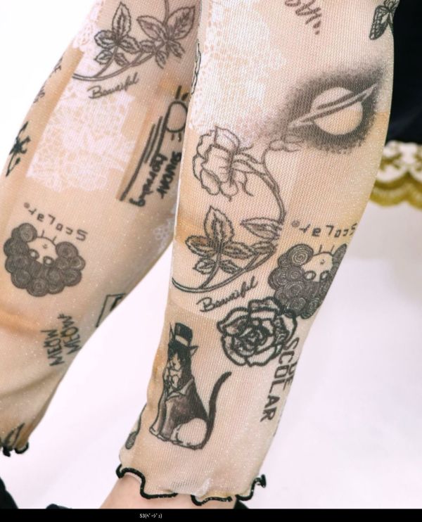 法式朵朵內搭褲 