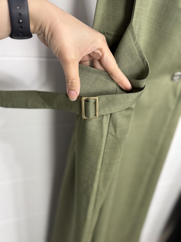 刺繡綁腰背心長洋裝 