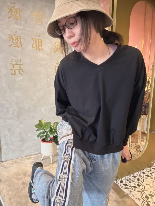 蝴蝶運動風牛仔褲 