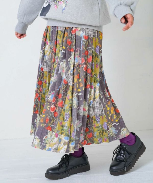 聚寶盆塗鴉百褶裙 