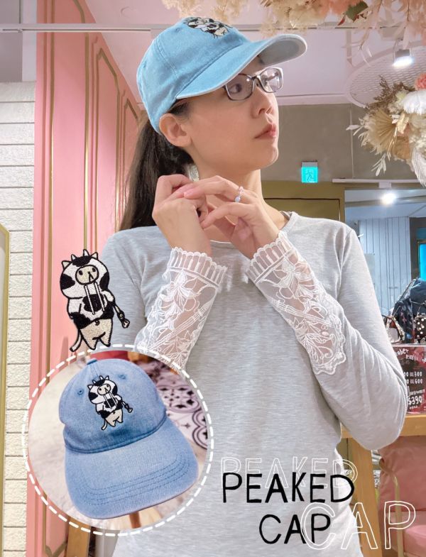 貓咪乳牛裝鴨舌帽 