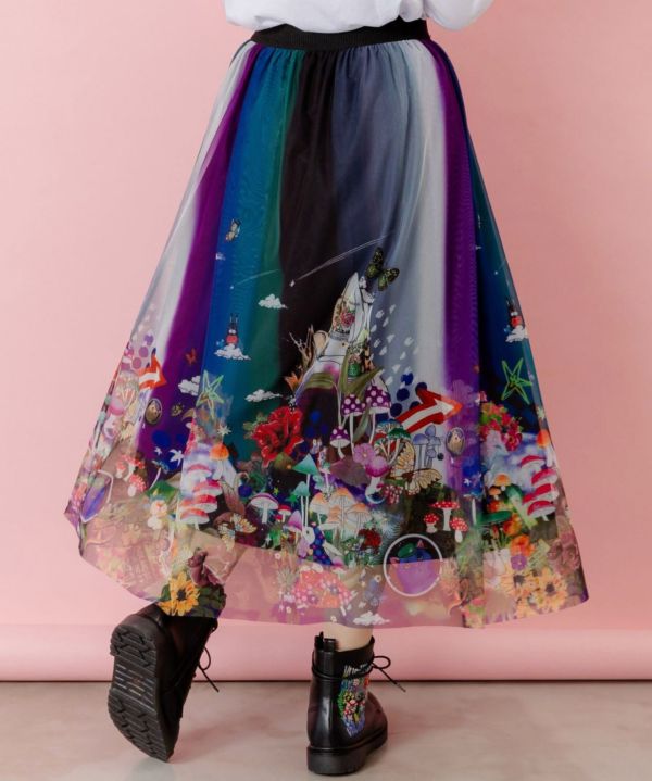 宇宙星球軟紗裙 