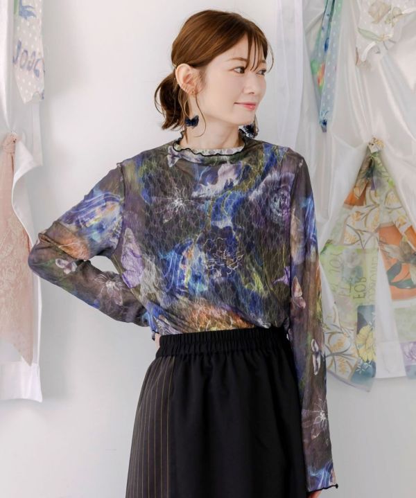 墨橪花朵朵朵蕾絲內搭衣 