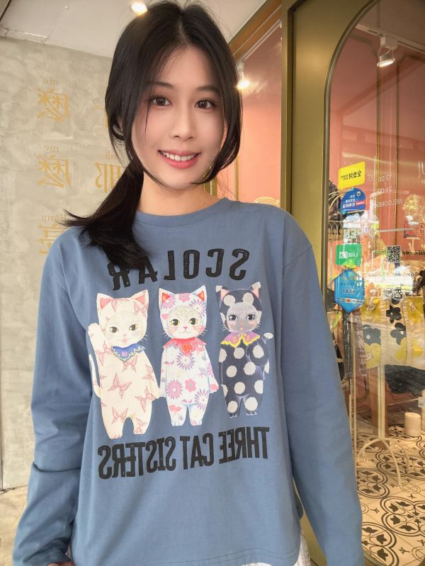 招財貓咪三姊妹 