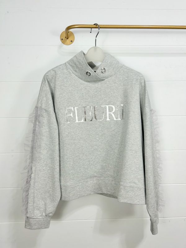 PREMIUM系-拼紗手袖造型上衣 