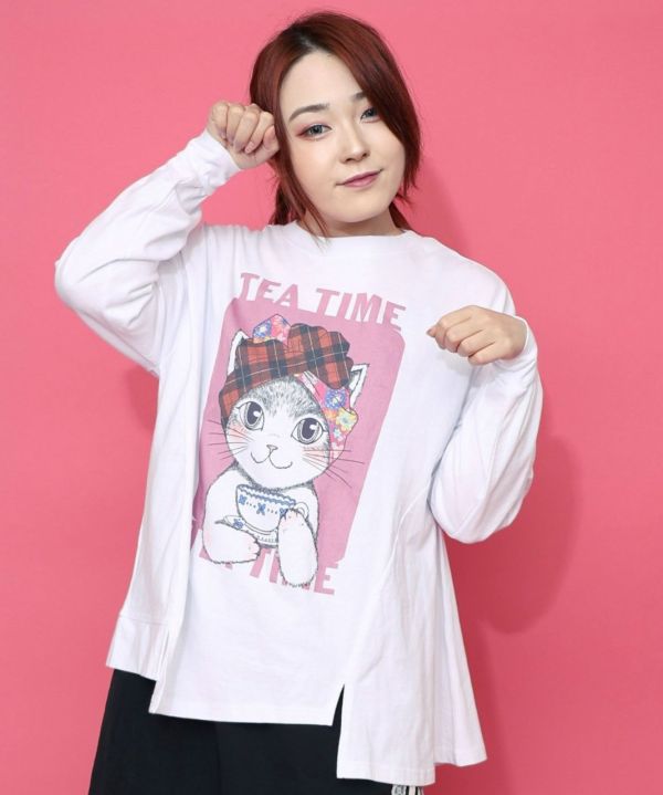 冬季頭巾貓咪午茶上衣 